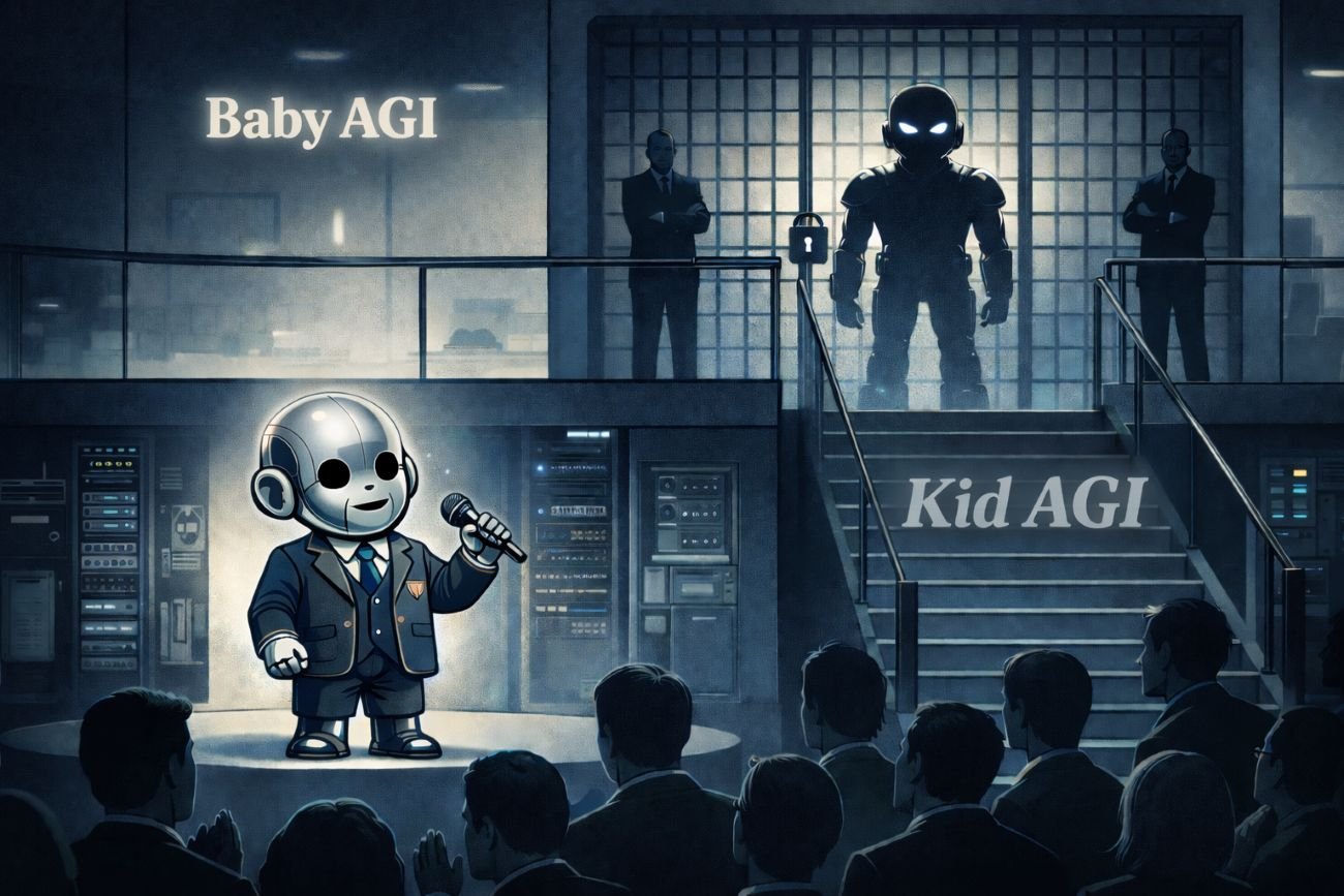 Baby AGI, Kid AGI, and the Locked Nursery Behind the Demo