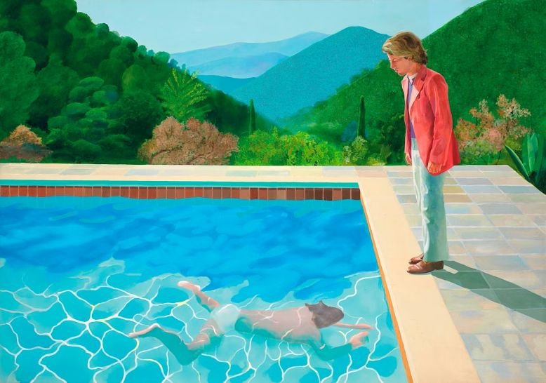 Hockney’s ‘Portrait of an Artist (Pool with Two Figures)’ © David Hockney, Art Gallery of New South Wales / Jenni Carter