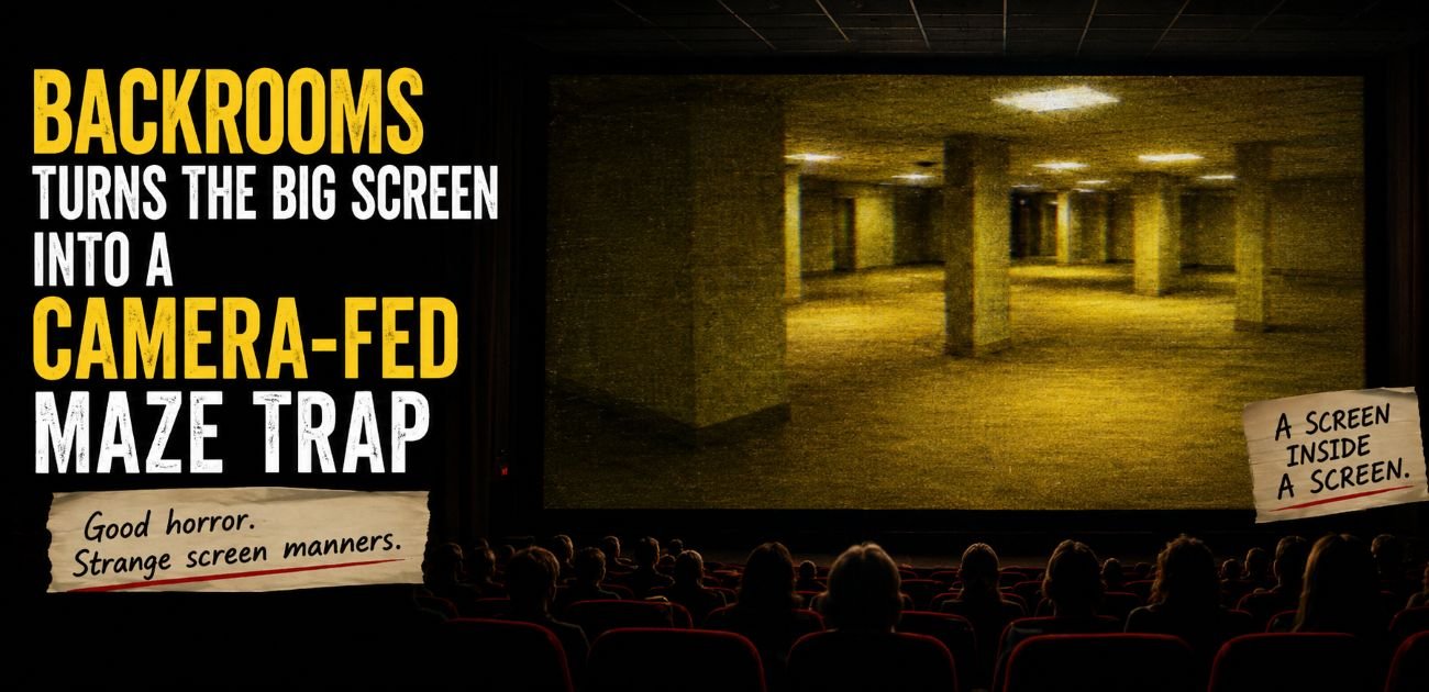 Backrooms Turns The Big Screen Into A Camera-Fed Maze Trap